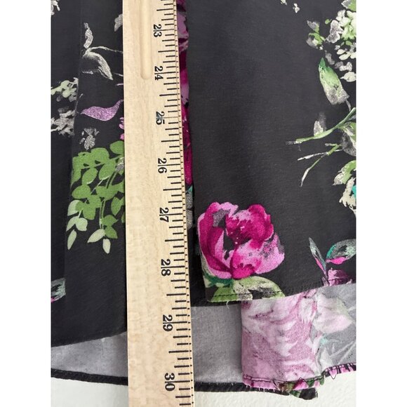 Torrid Camisole Womens 16 Smocked Floral Print Empire Waist Camisole gray Size 2 - Picture 4 of 9